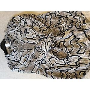 Cabi Women's Snake Print Blouse Size S